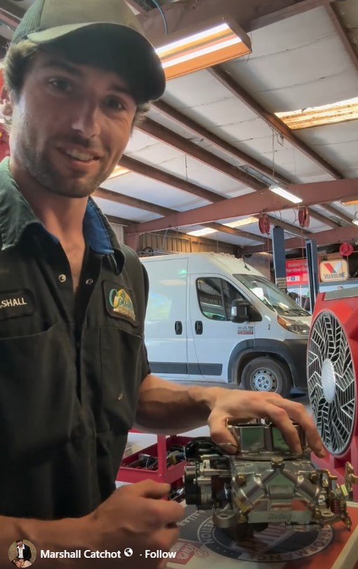 Marshall smiling in his shop