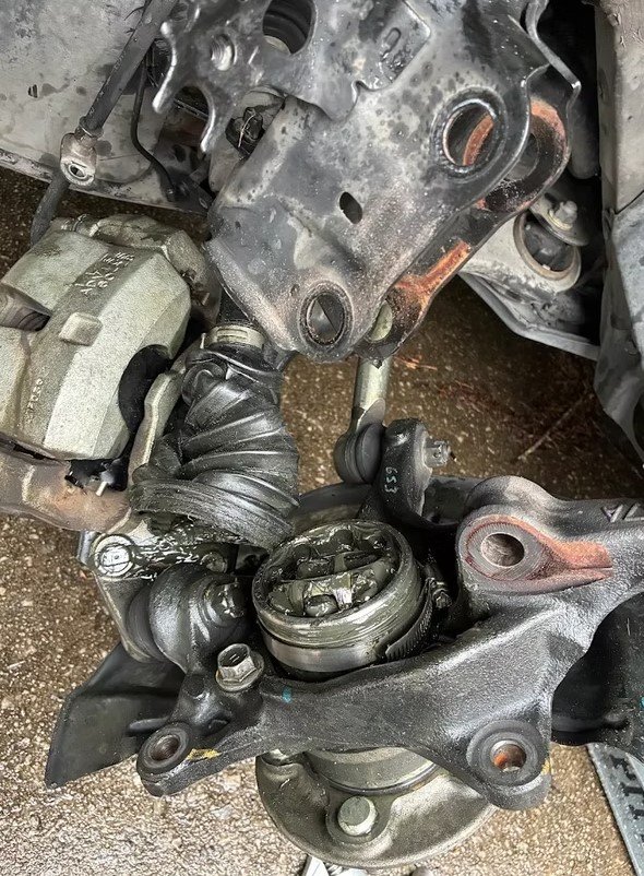 Larger engine repair job in progress in the home shop